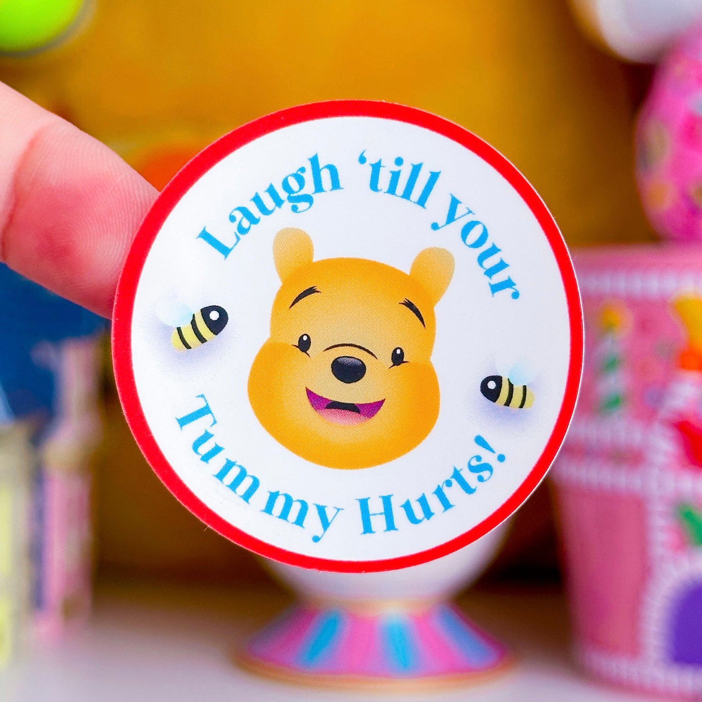 Waterproof Sticker - (Pooh) Silly Bear