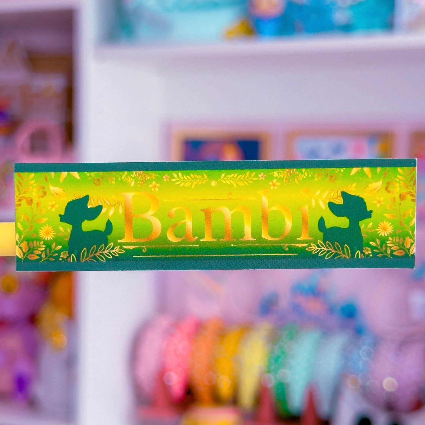 Waterproof Sticker - (Bambi) Book Spine