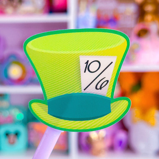Waterproof Sticker - (Alice In Wonderland) Mad Hat