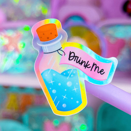 Waterproof Sticker - (Alice In Wonderland) Drink Me