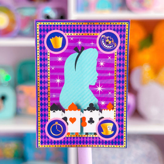 Waterproof Sticker - (Alice In Wonderland) Book Cover