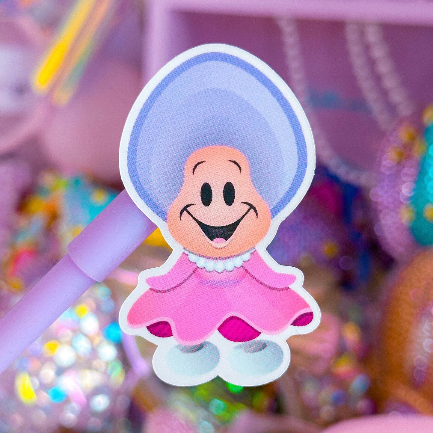 Waterproof Sticker - (Alice In Wonderland) Happy Oyster