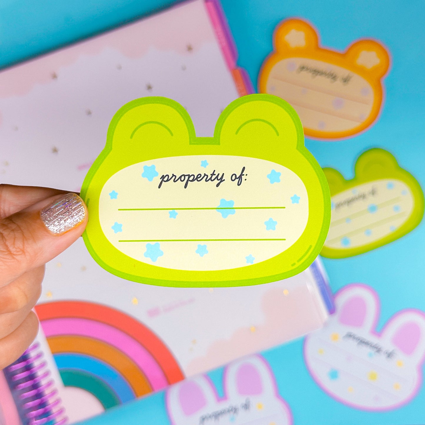 Journaling Paper Sticker - Animal Name Tag Sticker