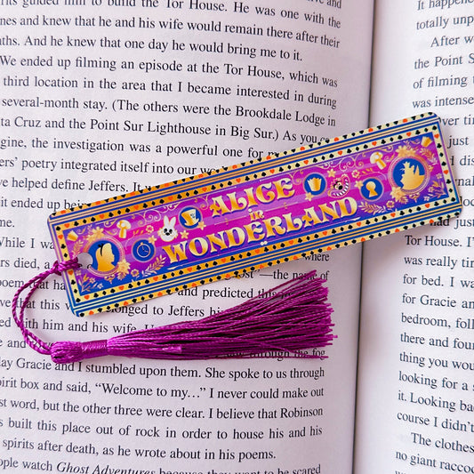 Metal Bookmark - Storybook Book Spine (Alice In Wonderland)