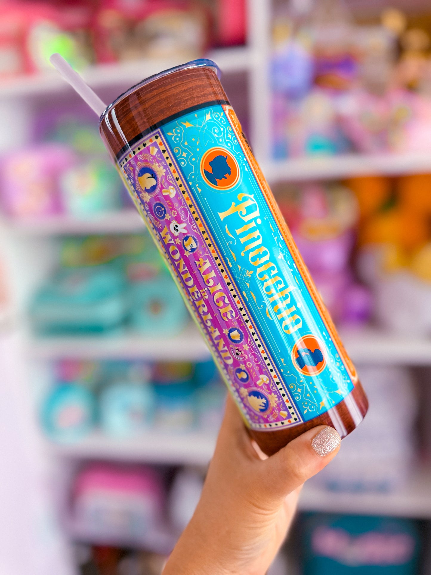 20oz Stainless Steel Skinny Tumbler FULL WRAP - CLASSIC Storybook Covers VOL 1. & VOL. 2