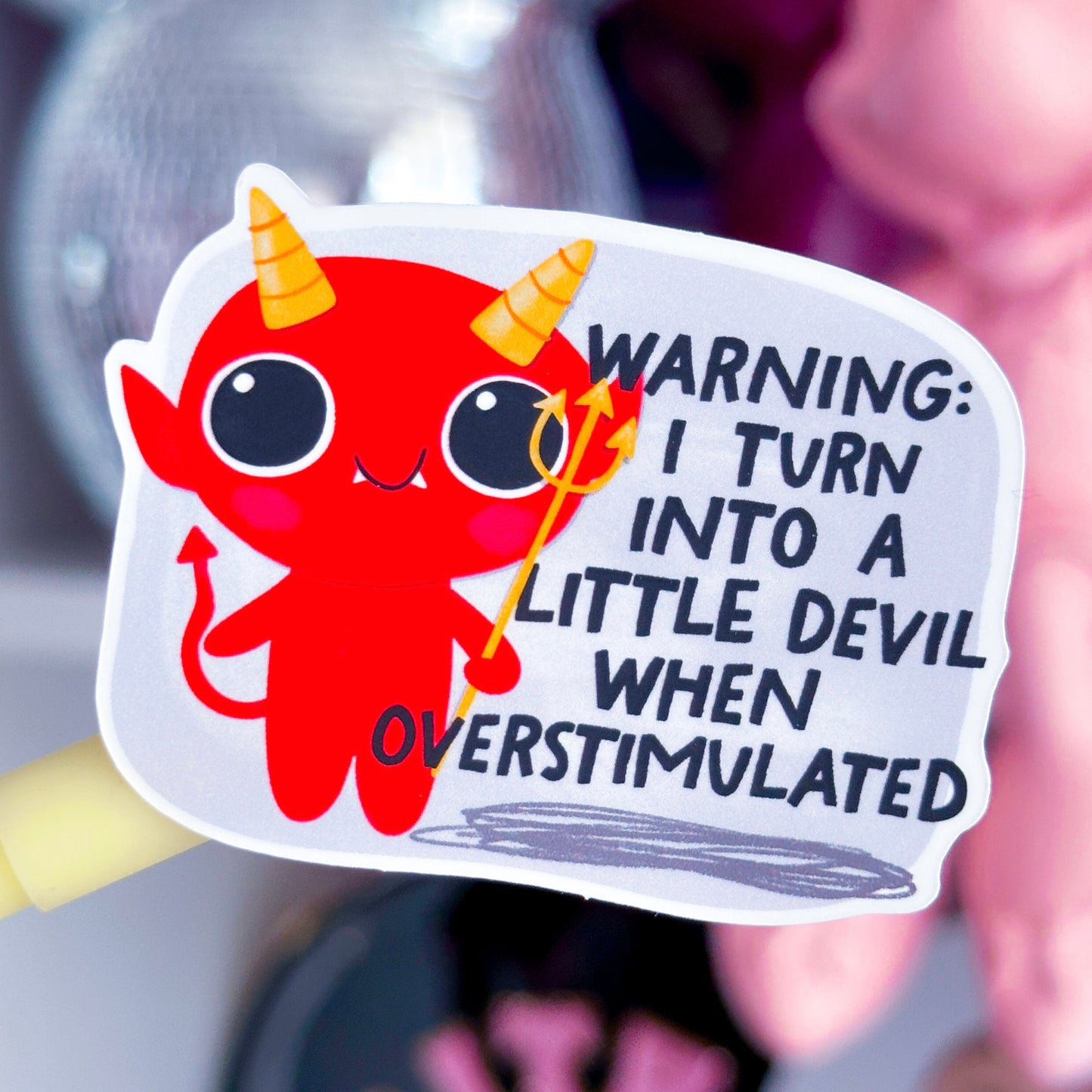 Waterproof Sticker - Overstimulated Devil