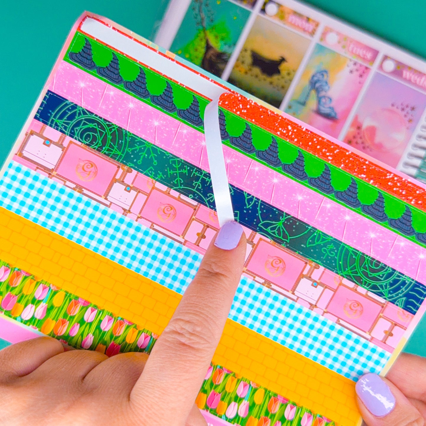 Premium Matte Washi Strip Stickers (Standard 6.5") - Wicked