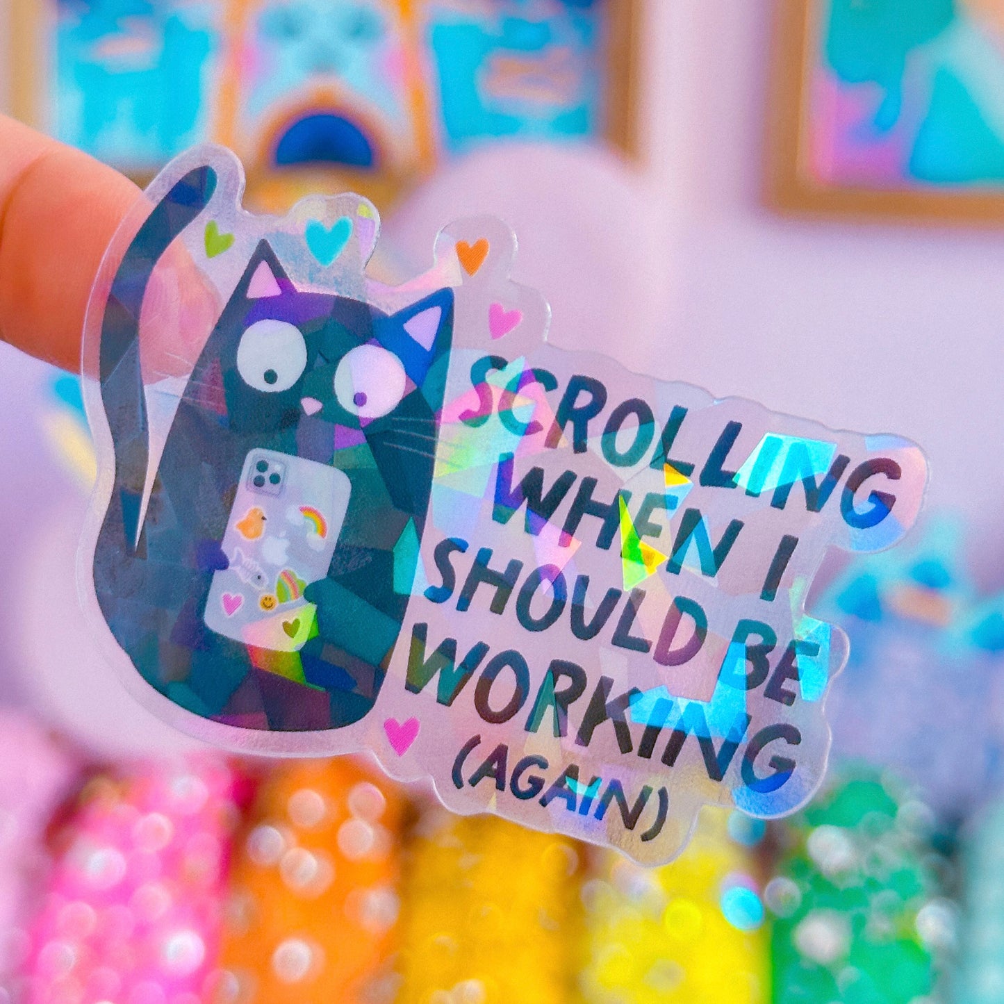 Waterproof Sticker - Scrolling When I Should Be Working