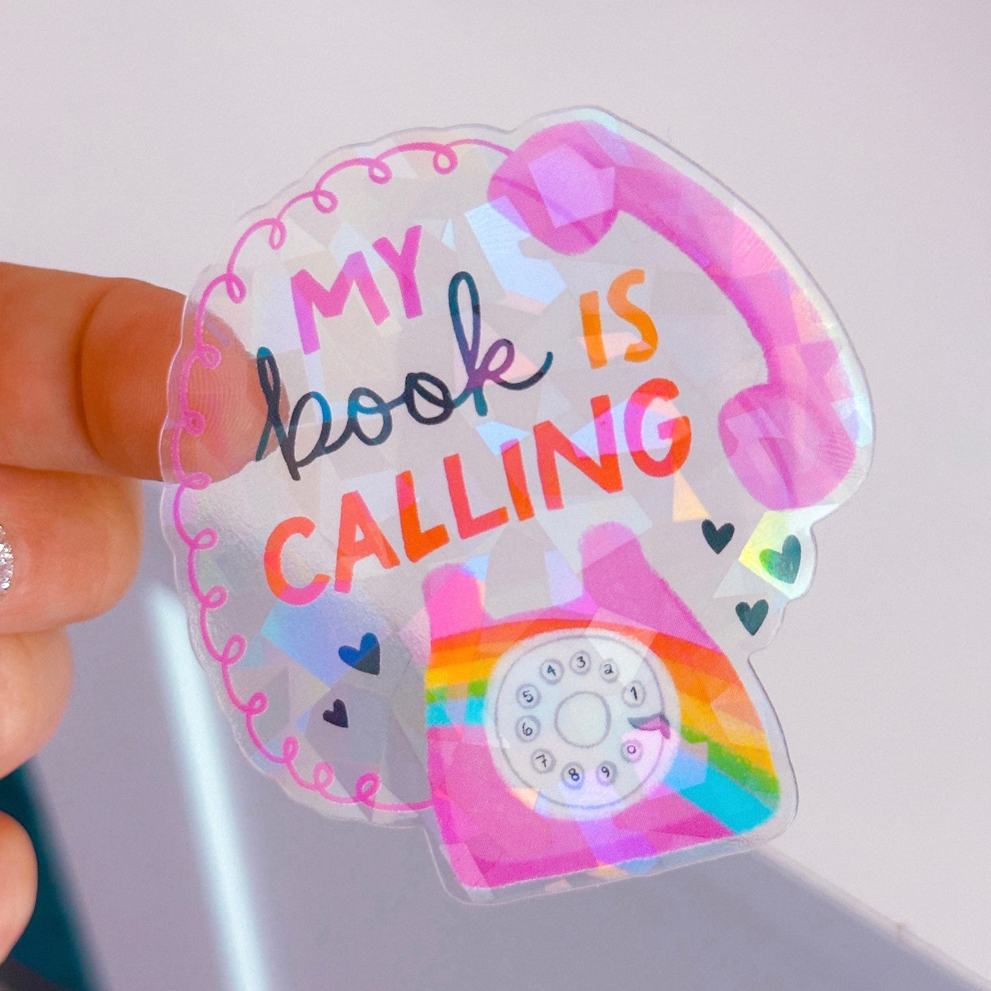 Waterproof Sticker - My Book Is Calling