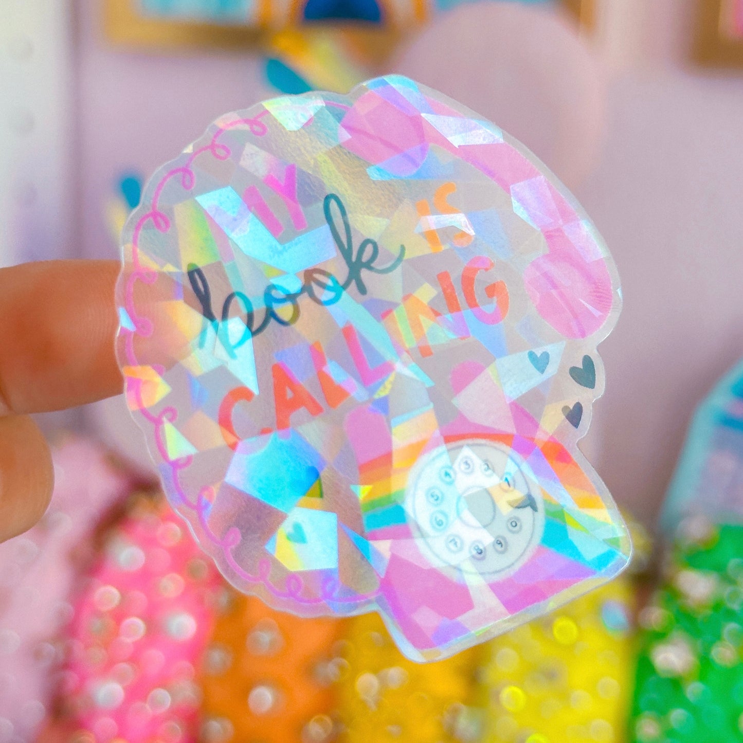 Waterproof Sticker - My Book Is Calling