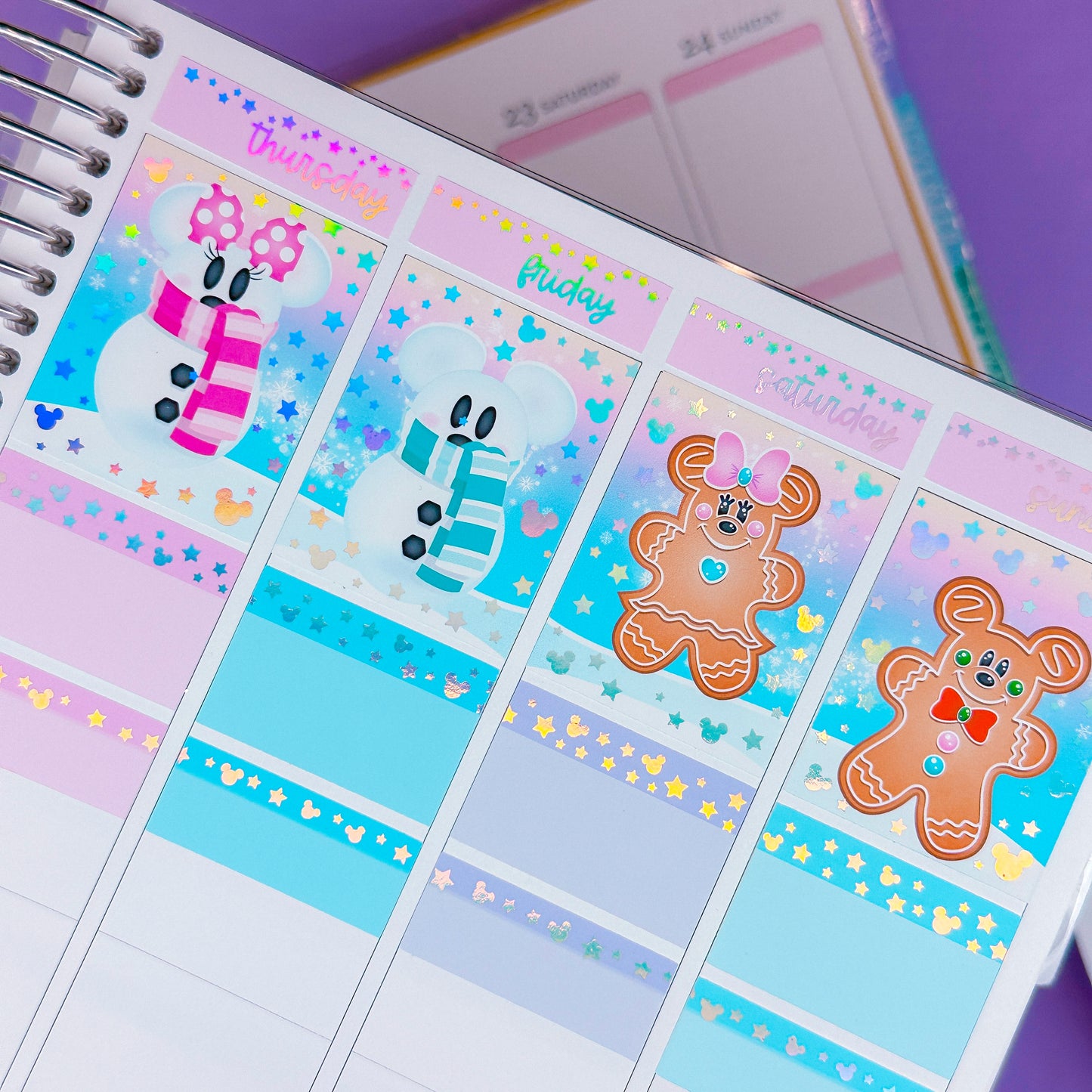 *LIMITED TIME ONLY* FOILED Vertical Planner Stickers (Standard 1.5") - Candy Castle