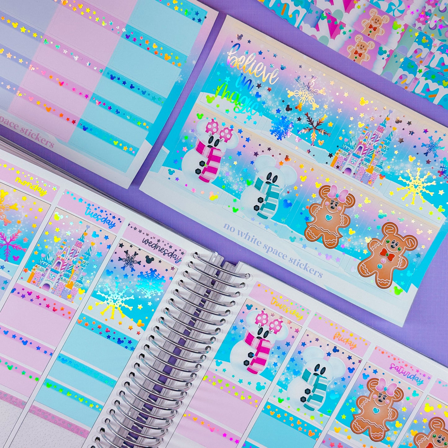 *LIMITED TIME ONLY* FOILED Vertical Planner Stickers (Standard 1.5") - Candy Castle