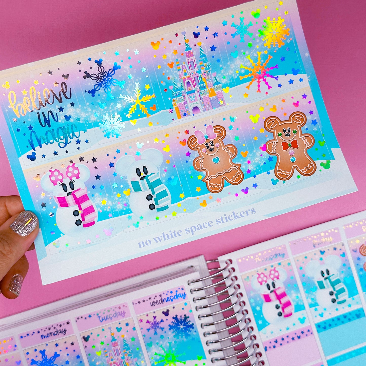 *LIMITED TIME ONLY* FOILED Vertical Planner Stickers (Standard 1.5") - Candy Castle