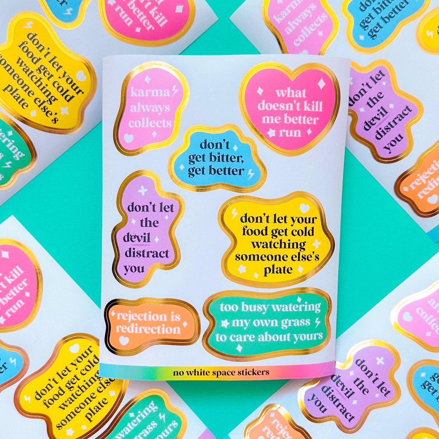 FOILED Paper Deco Stickers - Quote Bubbles