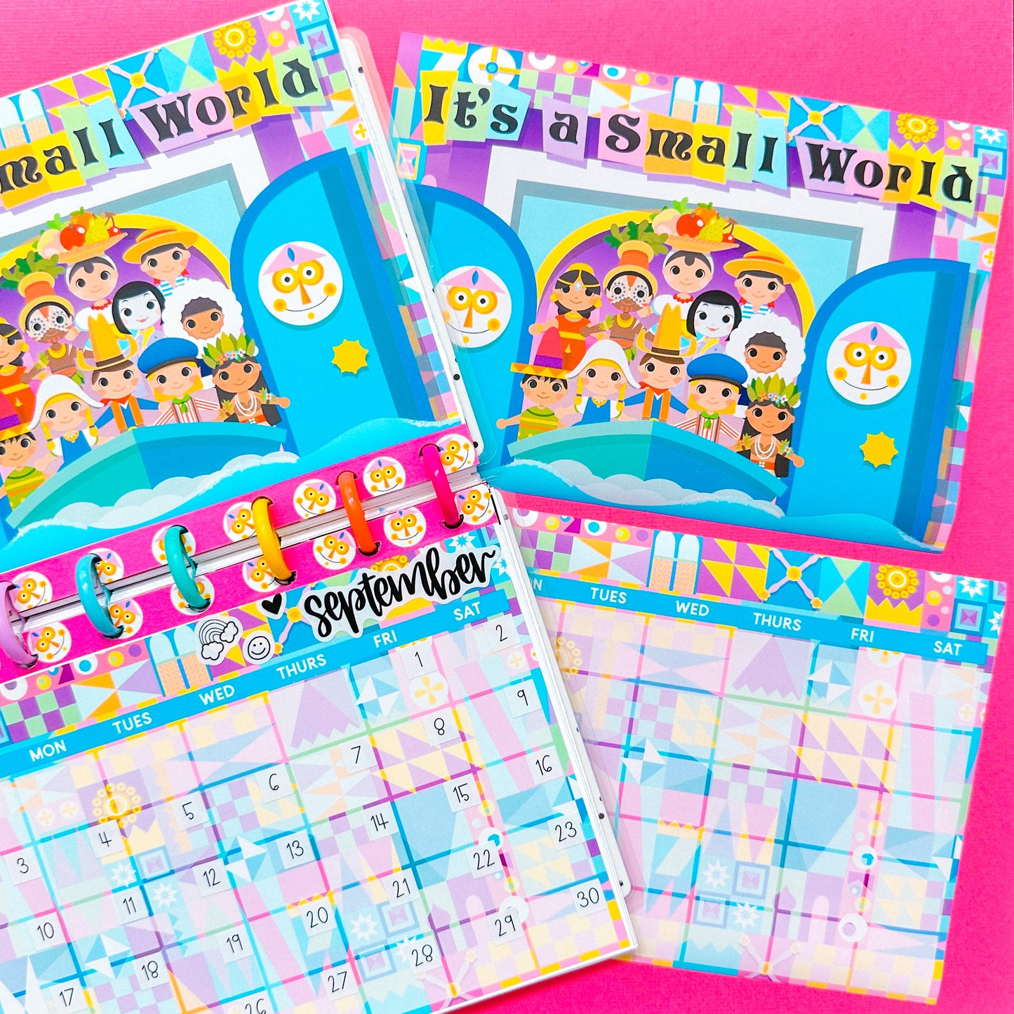 5x7 Full Page Sticker SET - Small World (Undated)