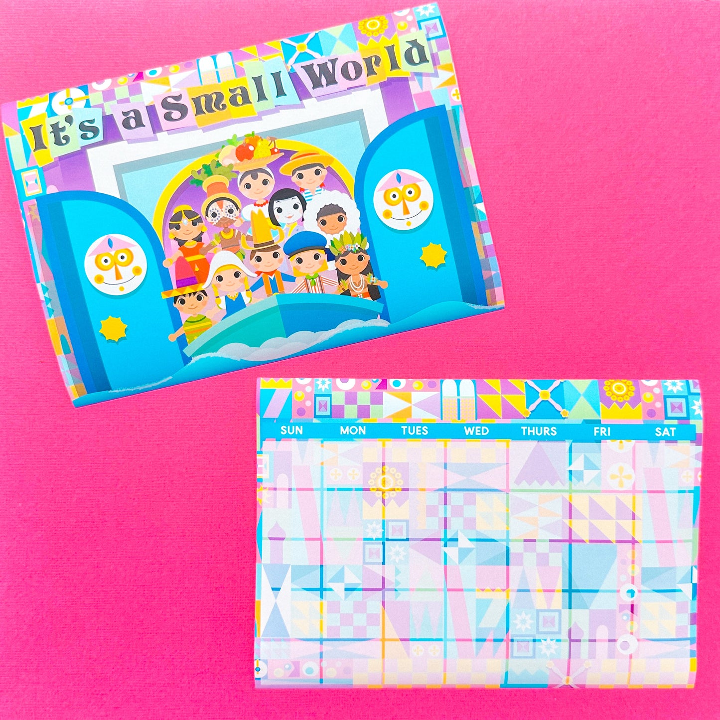 5x7 Full Page Sticker SET - Small World (Undated)