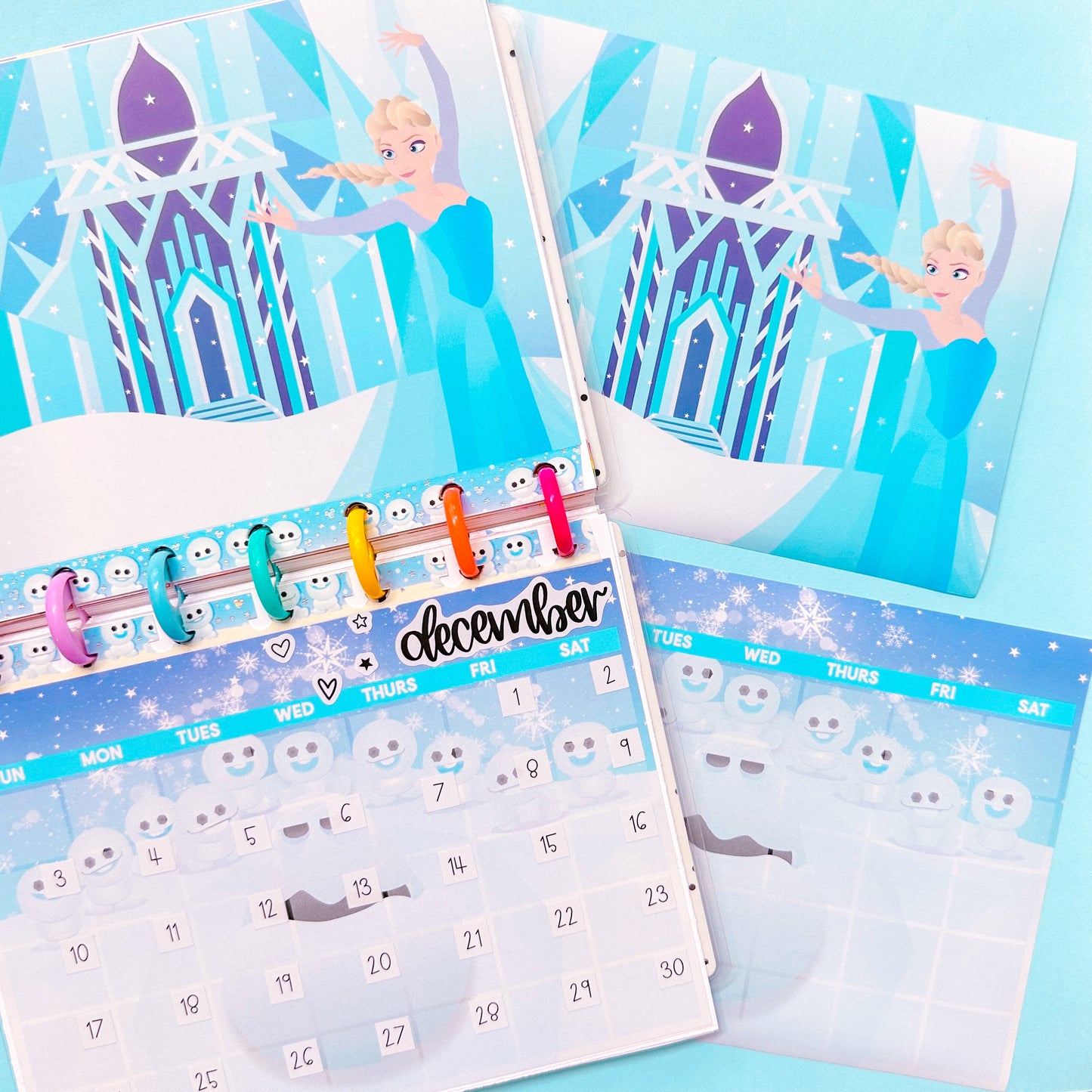 5x7 Full Page Sticker SET - Arendelle Ice Queen (Undated)