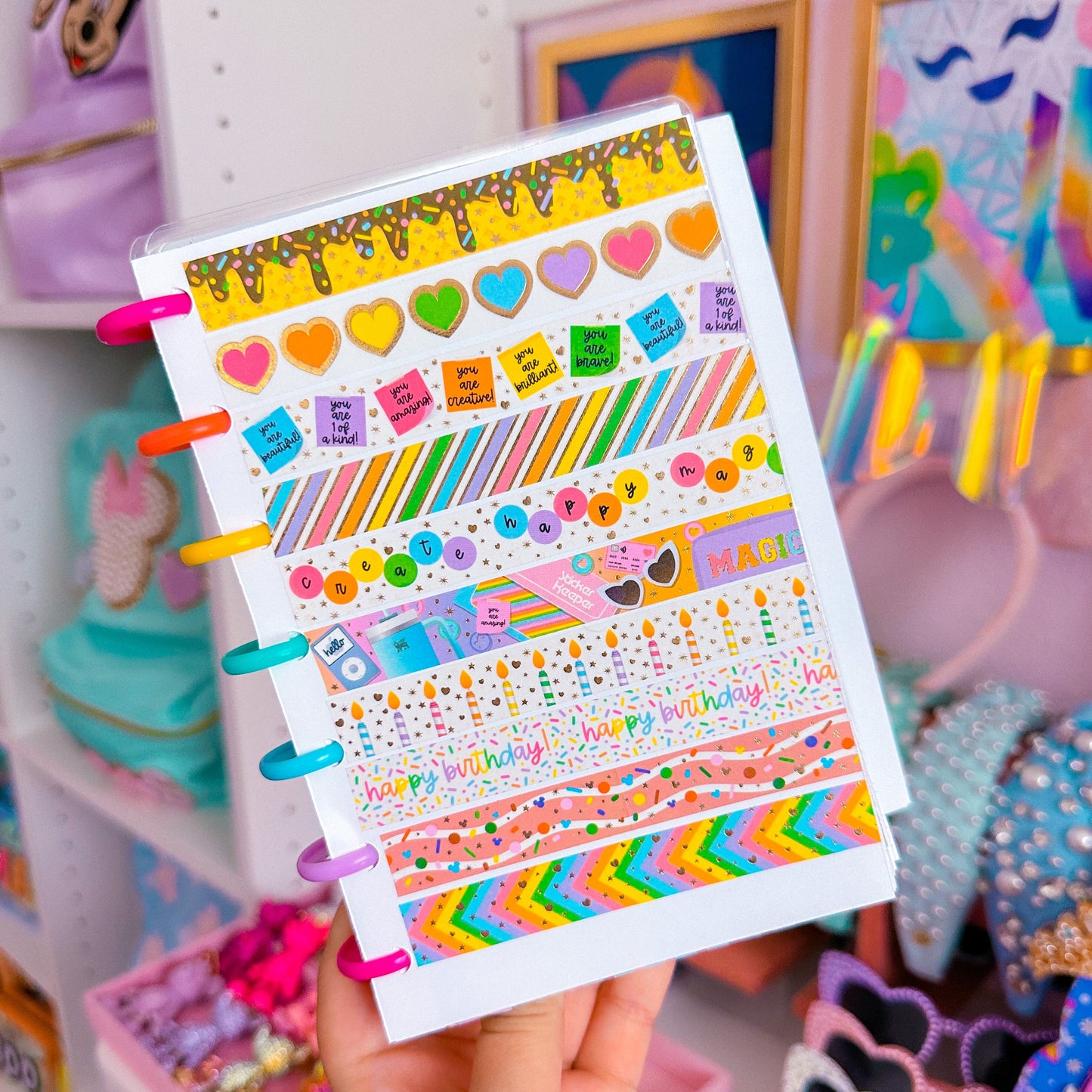 15MM Washi Tape - Happy Birthday (Sprinkles)