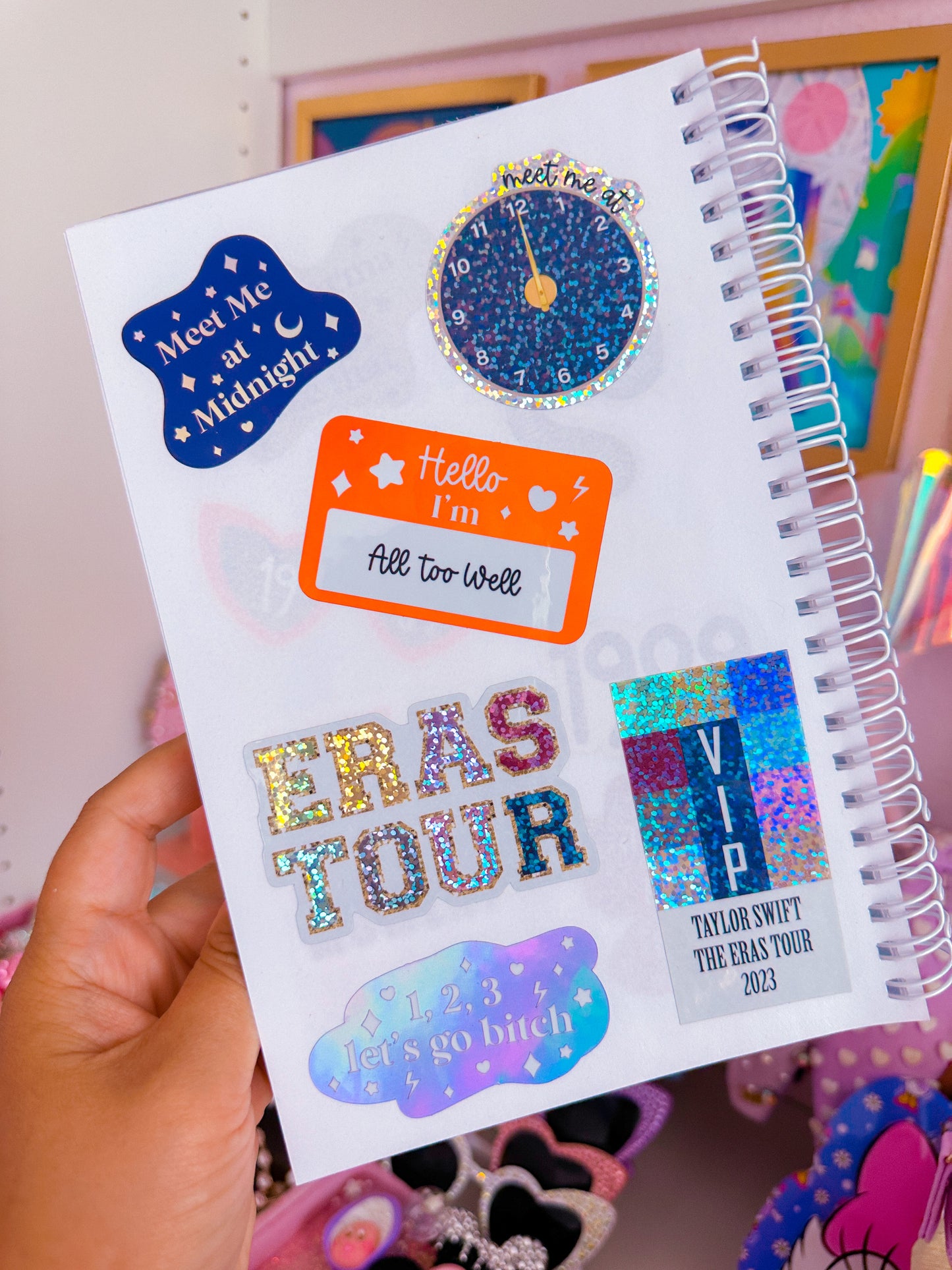 Glitter Waterproof Sticker - VIP Ticket