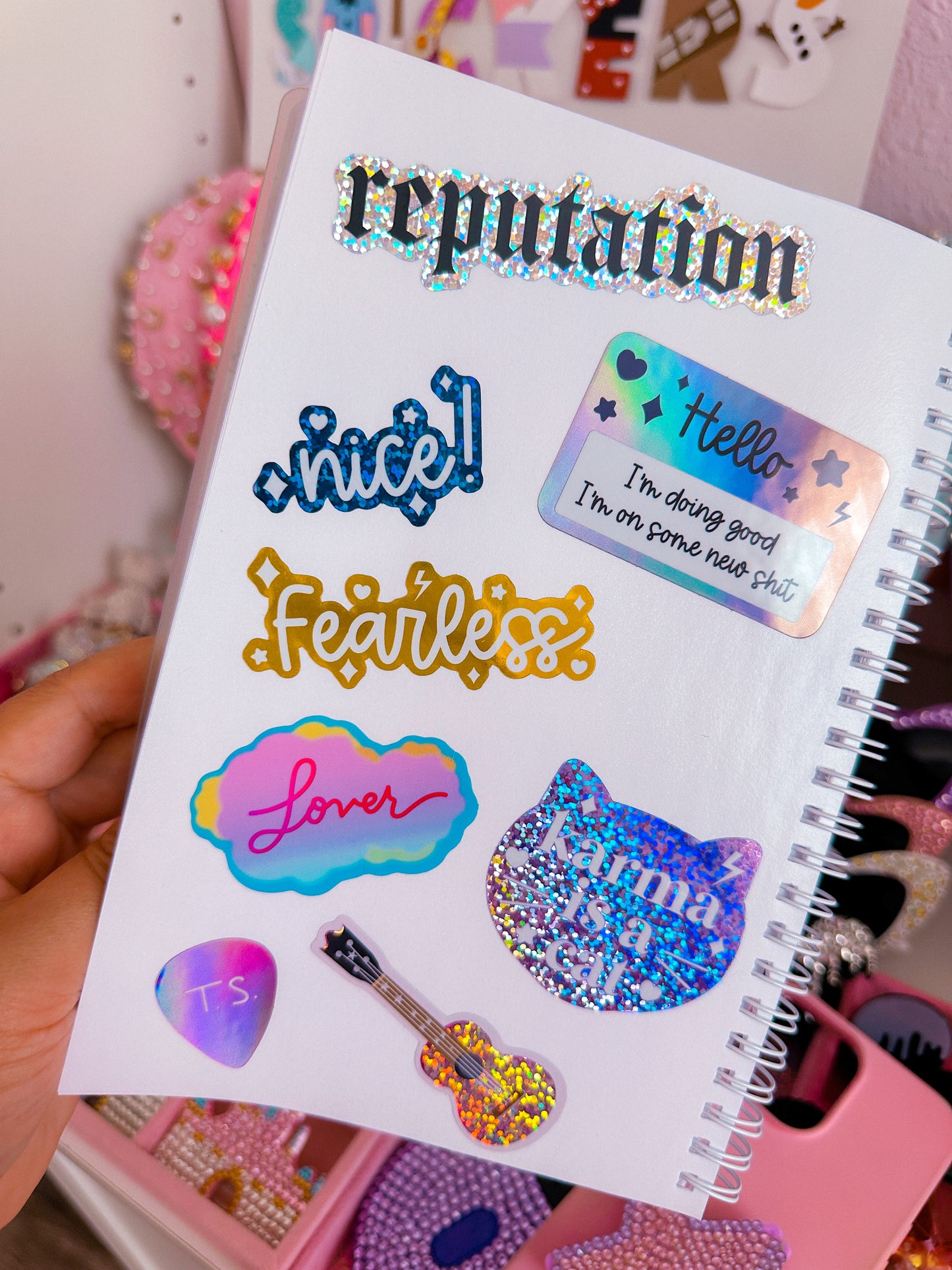 Glitter Waterproof Sticker - VIP Ticket