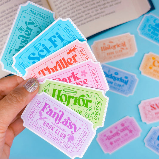 Journaling Paper Sticker - BOOKCLUB Ticket