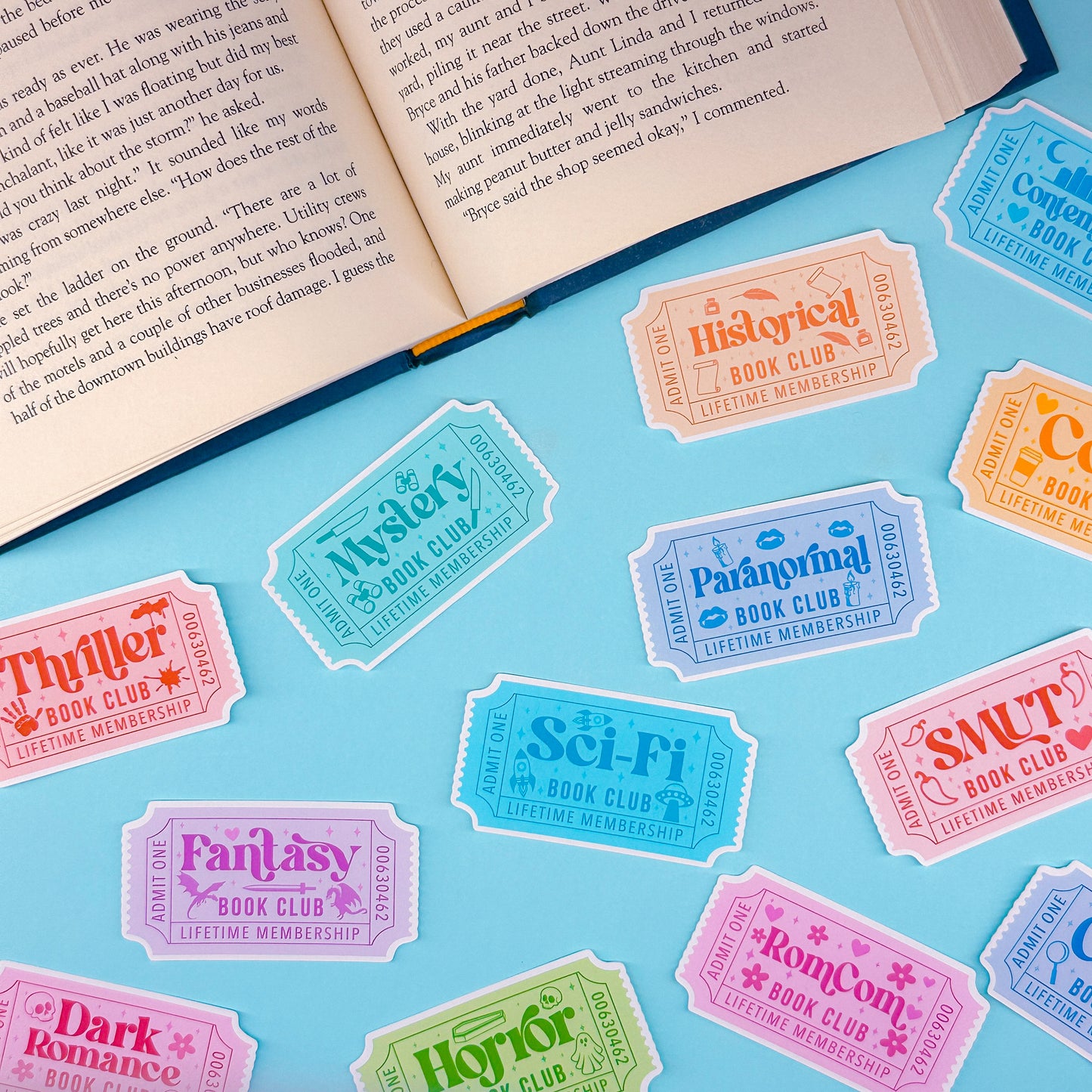 Journaling Paper Sticker - BOOKCLUB Ticket