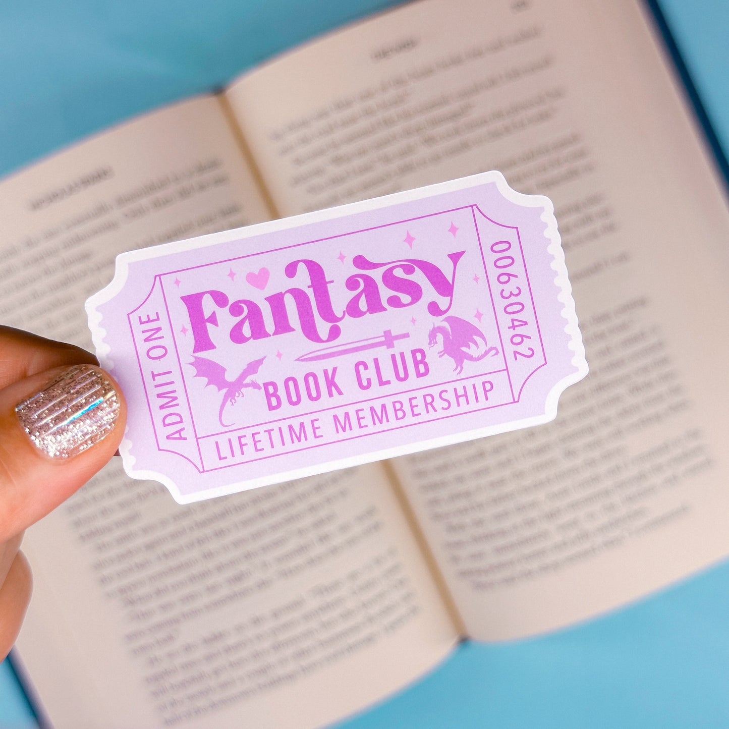 Journaling Paper Sticker - BOOKCLUB Ticket