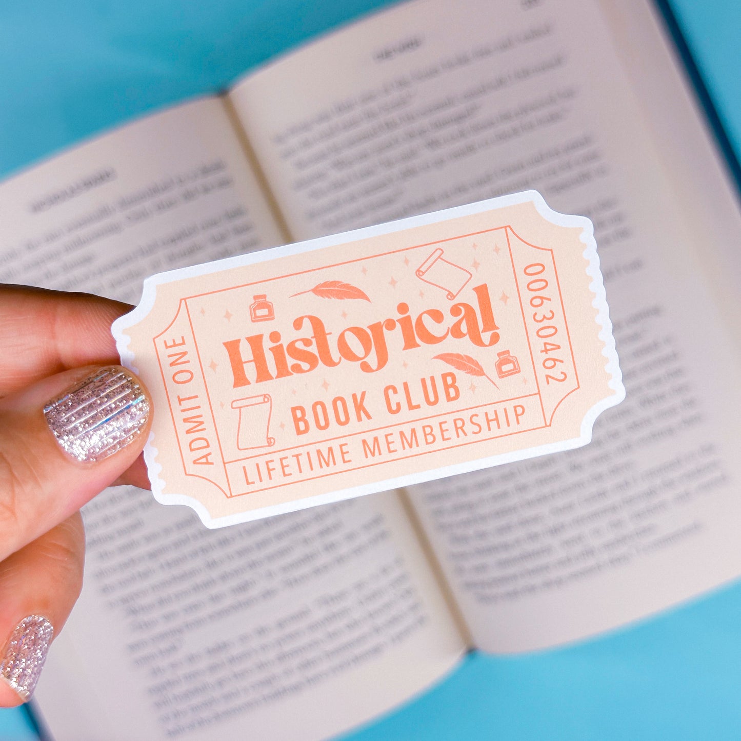 Journaling Paper Sticker - BOOKCLUB Ticket