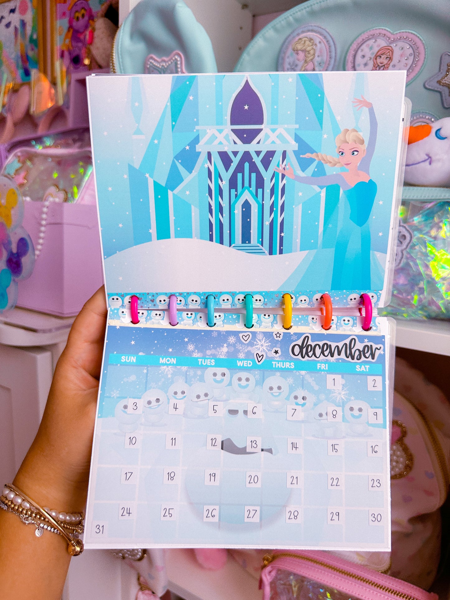 5x7 Full Page Sticker SET - Arendelle Ice Queen (Undated)