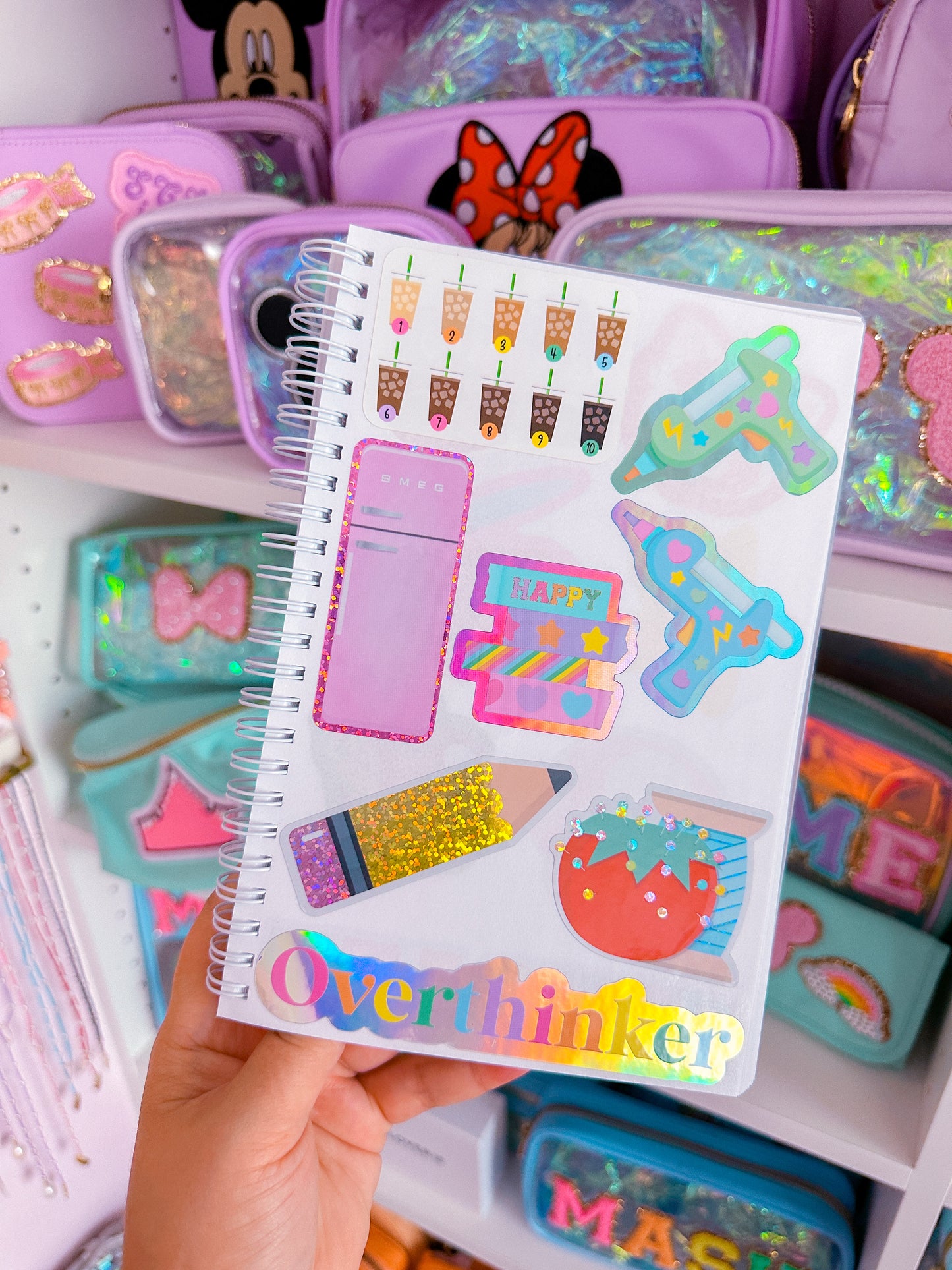 Glitter Waterproof Sticker - Sewing Kit