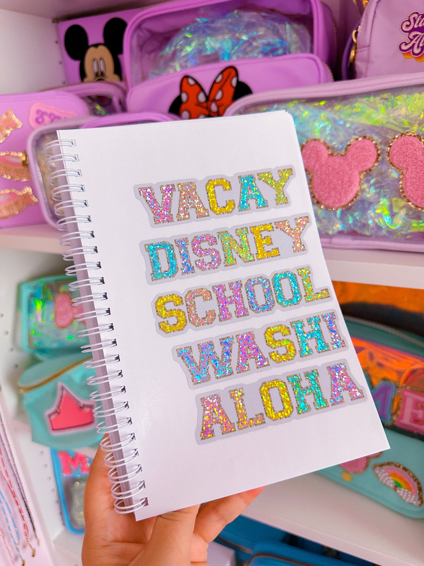 Glitter Waterproof Sticker - Magic Park