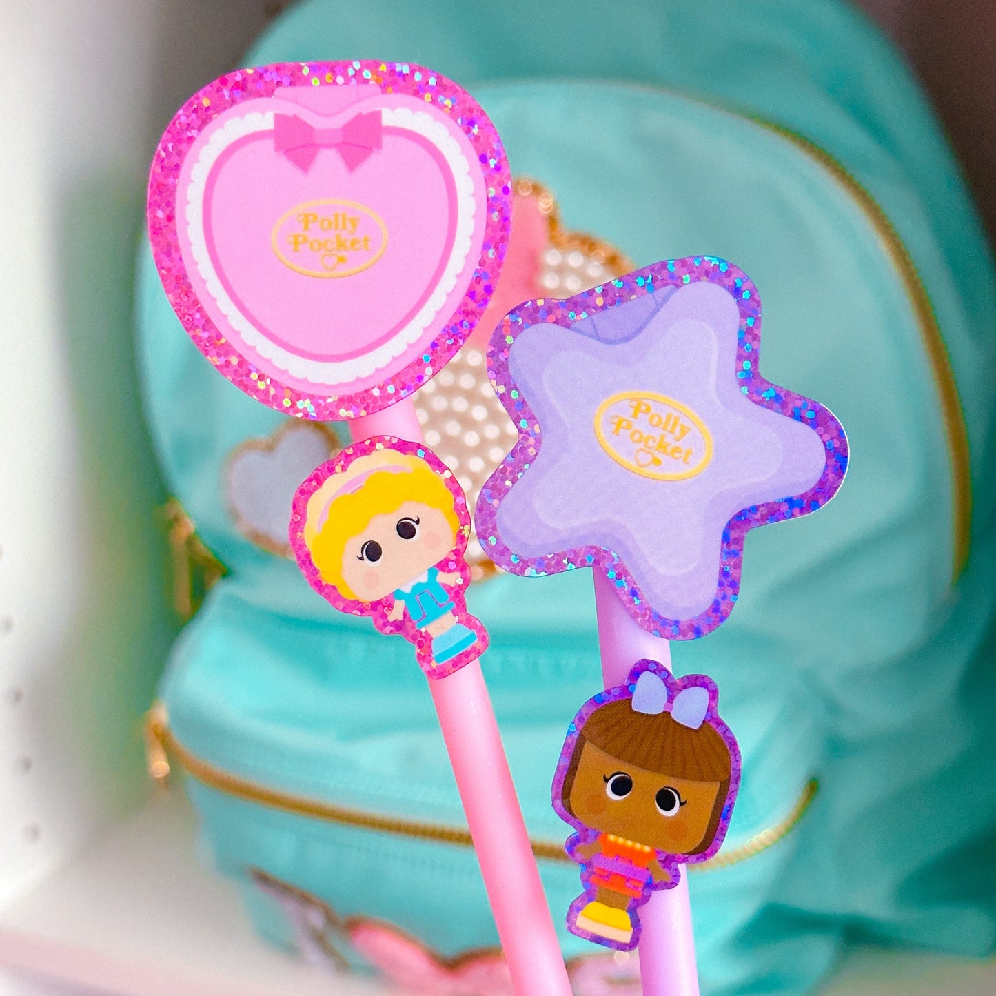 Glitter Waterproof Sticker - Polly Mini Dolls