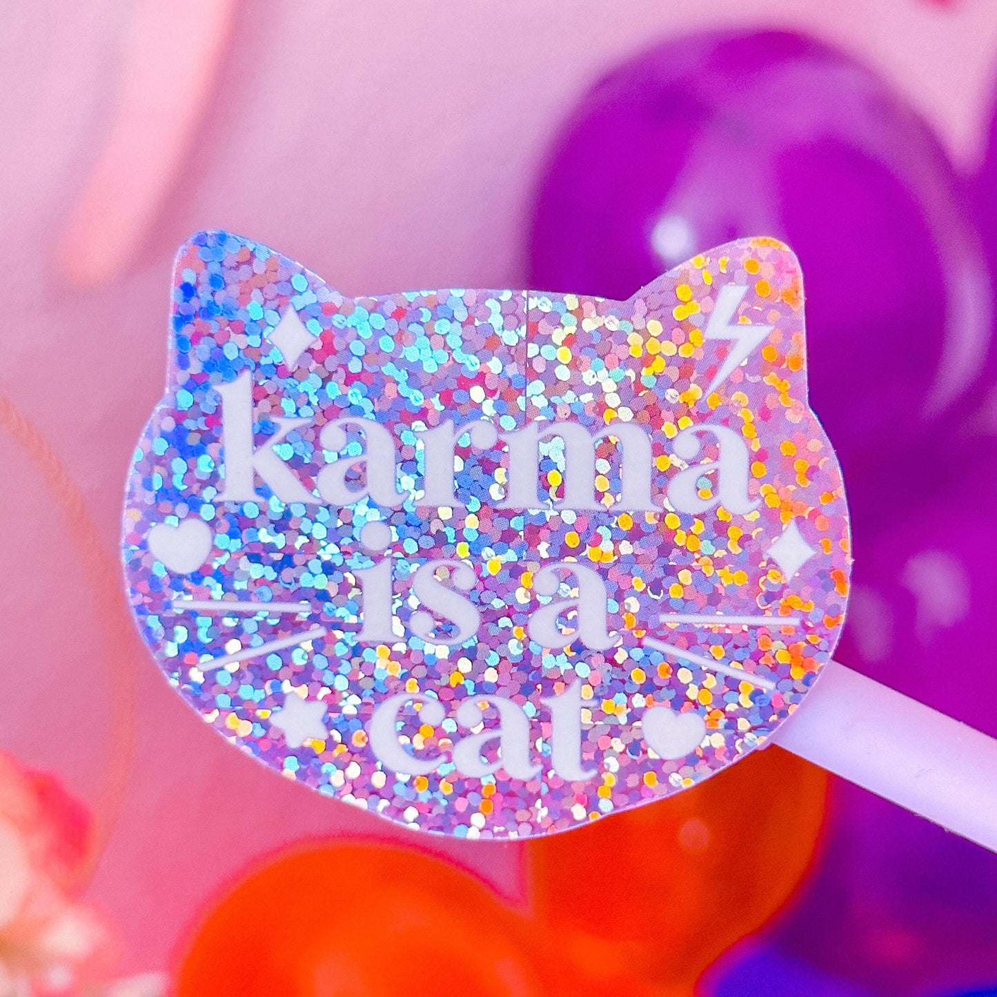 Waterproof Sticker - Karma Cat