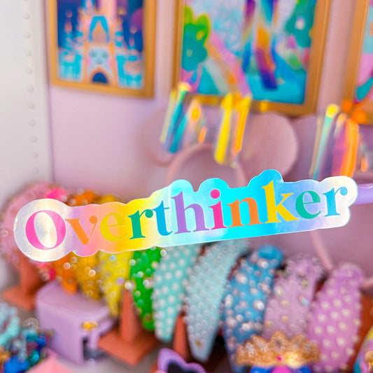 Waterproof Sticker - Overthinker (XL)