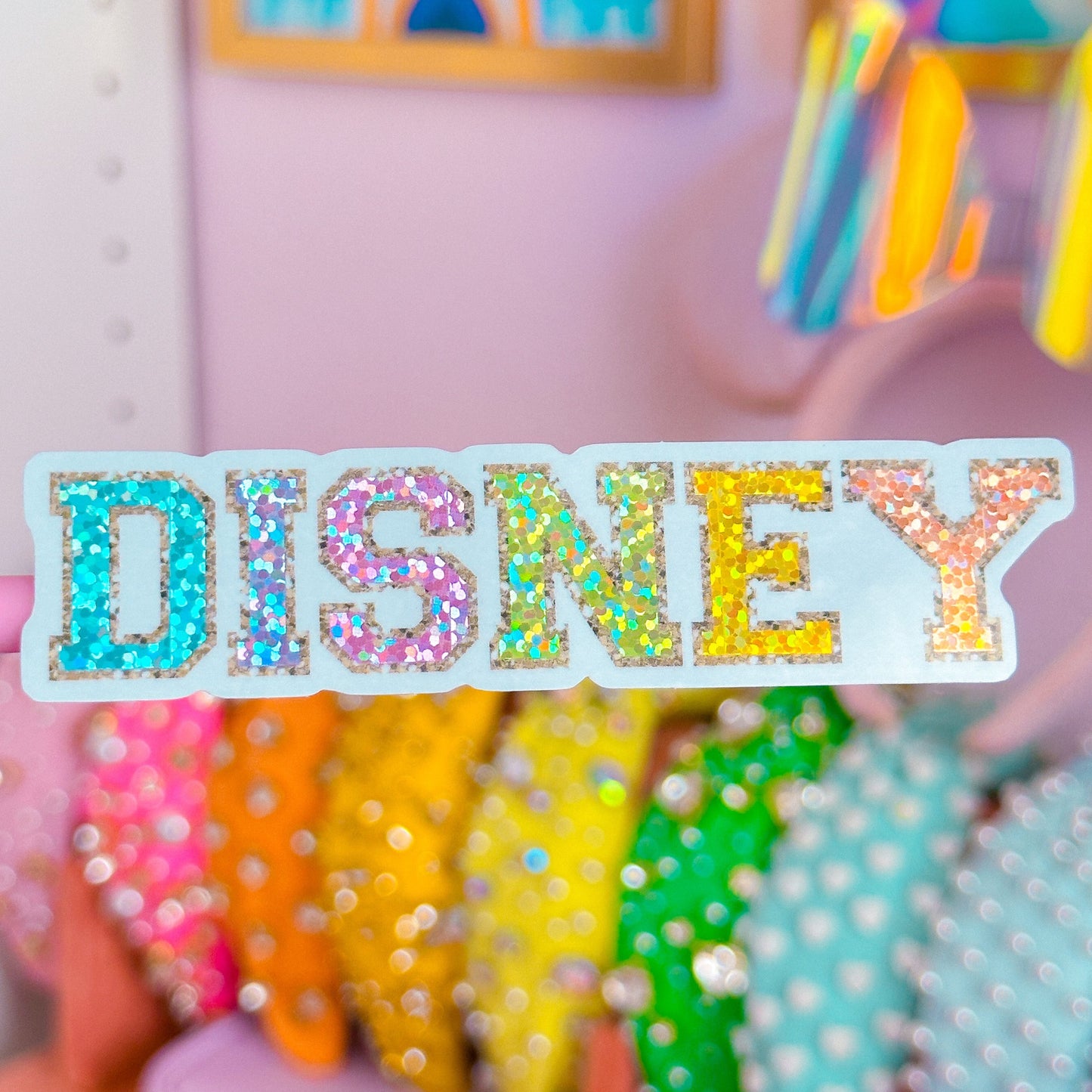 Glitter Waterproof Sticker - Magic Park