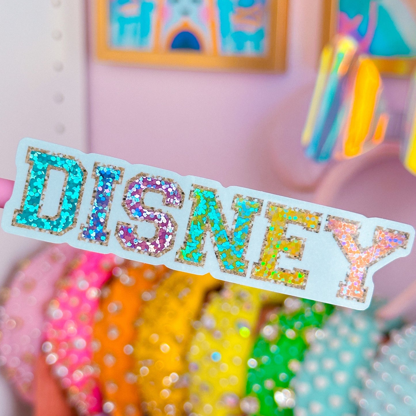 Glitter Waterproof Sticker - Magic Park