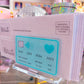 Acrylic Sticky Note Holder - Blue Credit Card