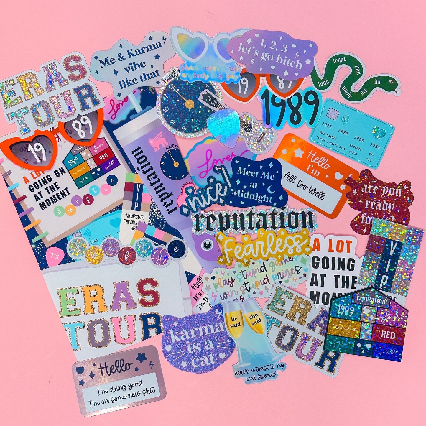 Glitter Waterproof Sticker - Lover Neon Sign