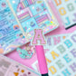 Varsity Alphabet Stickers (SET) - Pastel