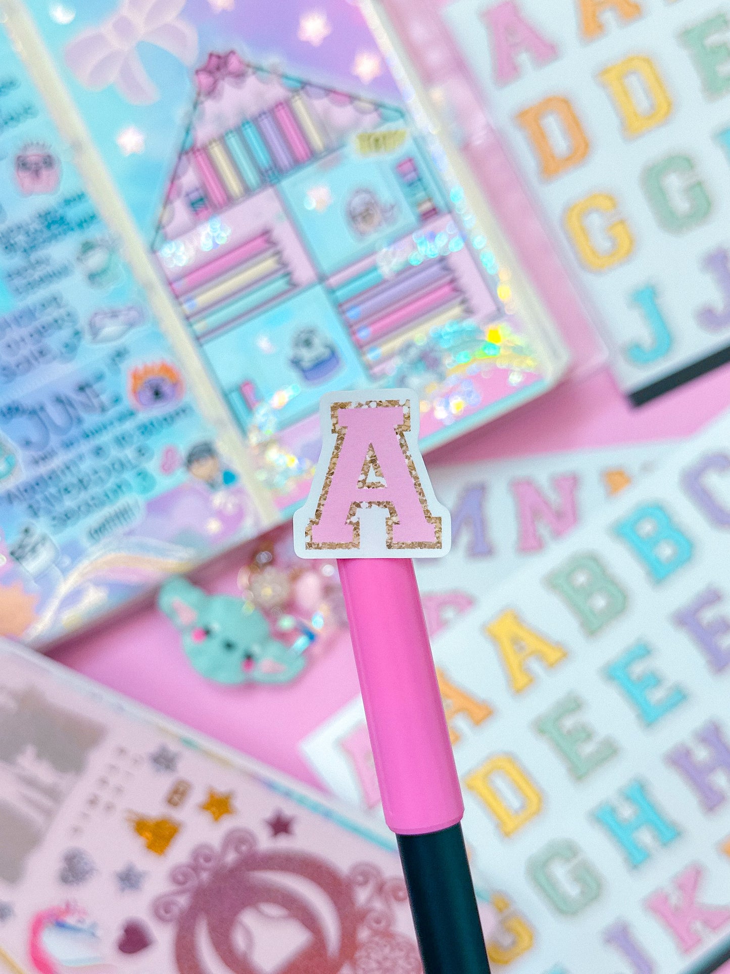 Varsity Alphabet Stickers (SET) - Pastel