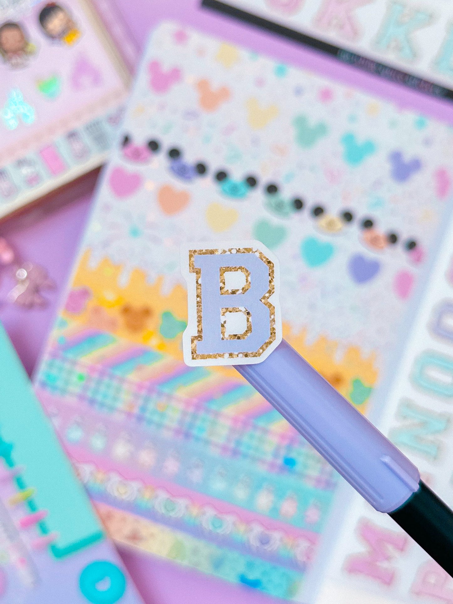 Varsity Alphabet Stickers (SET) - Ombre