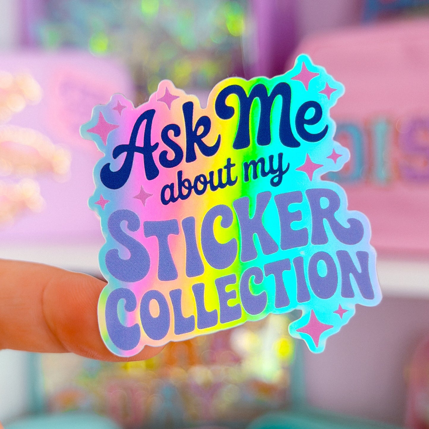 Waterproof Sticker - Ask Me About My Stickers