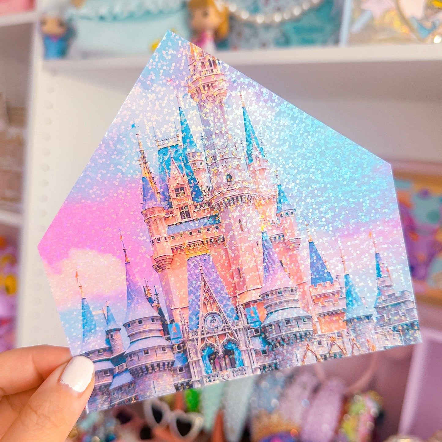 XL CRAFTY HOUSE *GLITTER STICKER INSERT ONLY* - Purple Castle