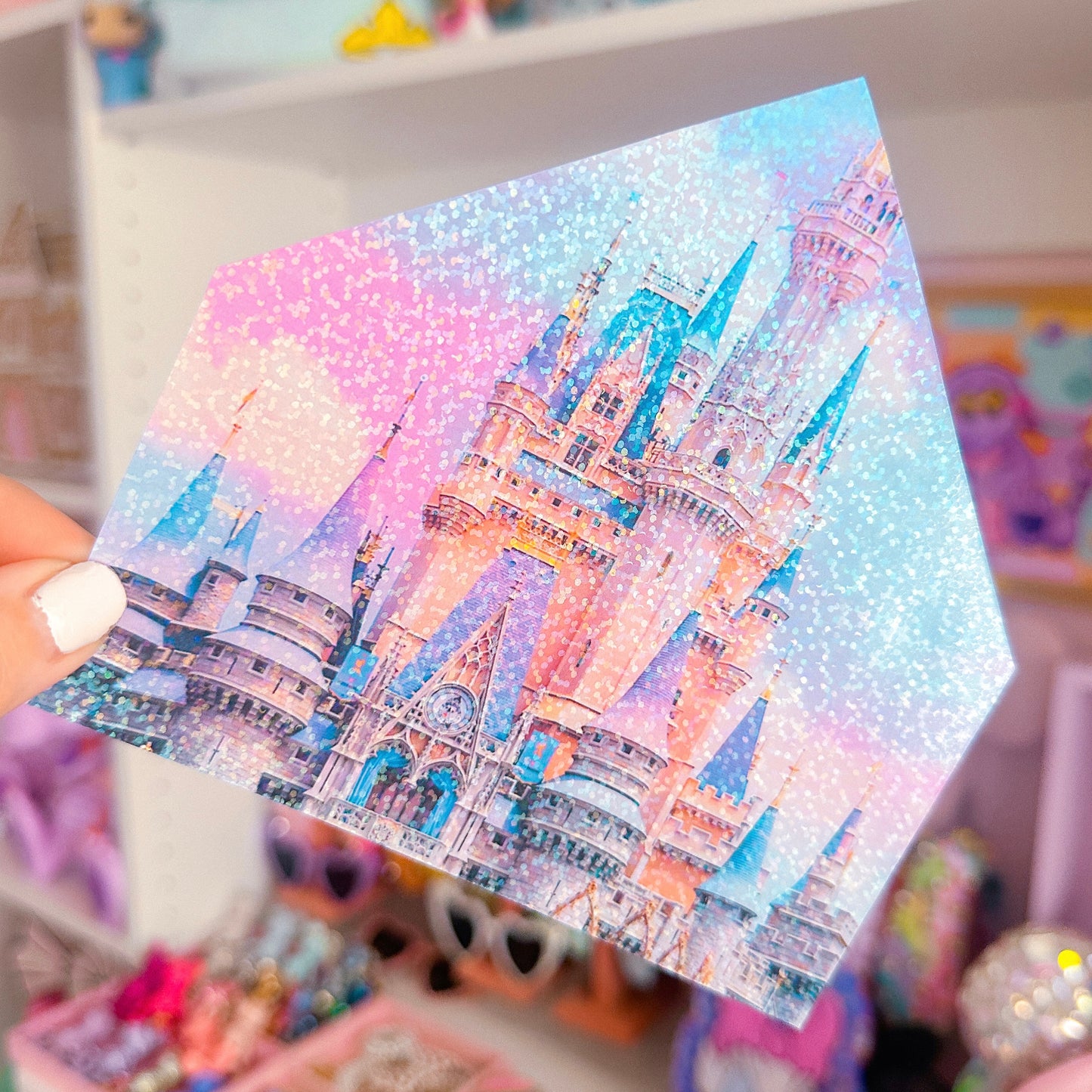 XL CRAFTY HOUSE *GLITTER STICKER INSERT ONLY* - Purple Castle