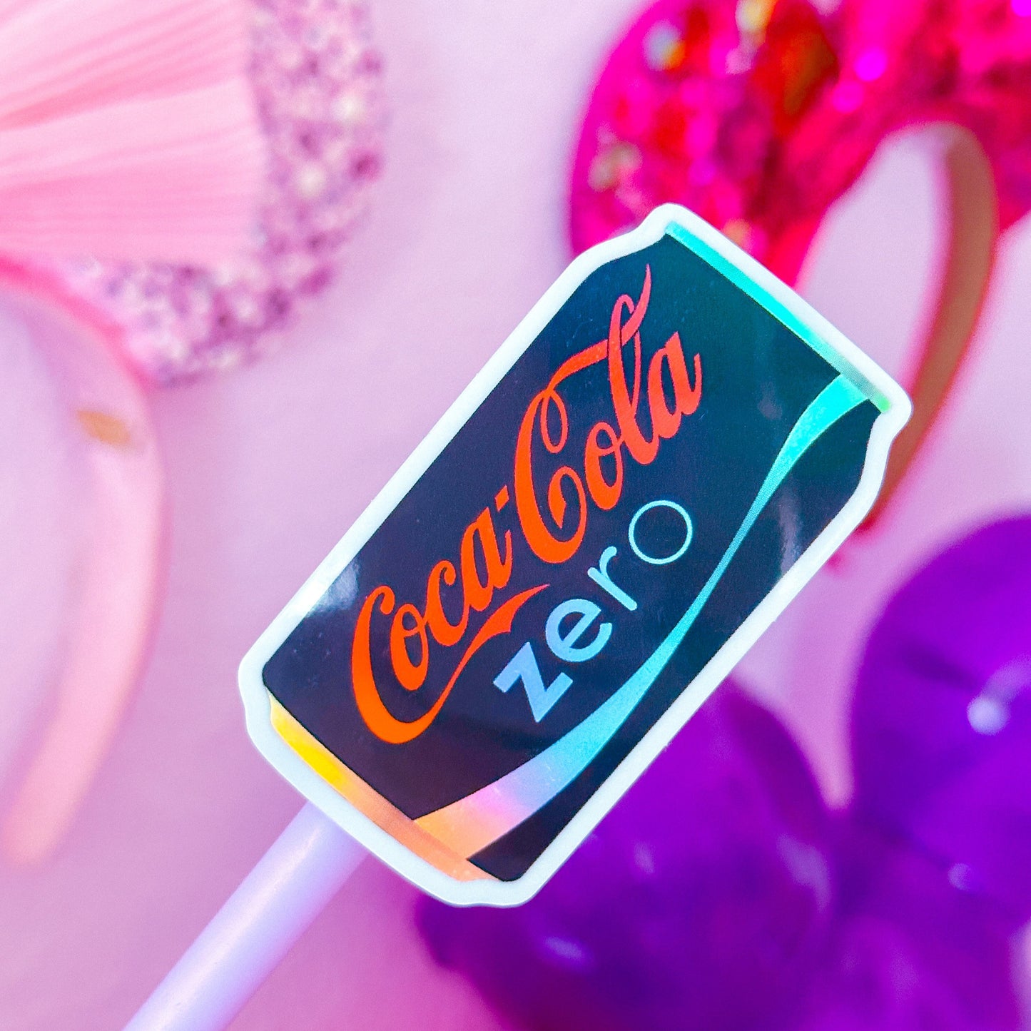 Glitter Waterproof Sticker - SODA (Black)