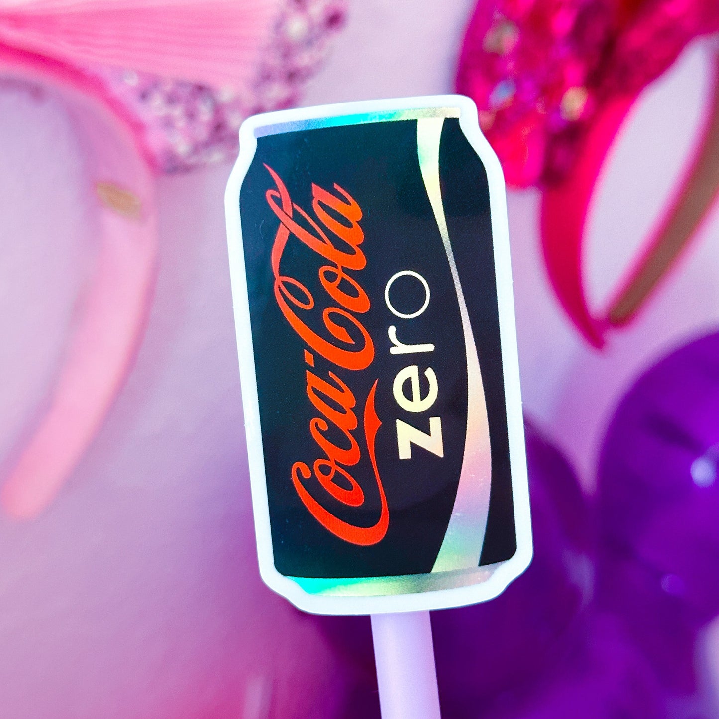 Glitter Waterproof Sticker - SODA (Black)