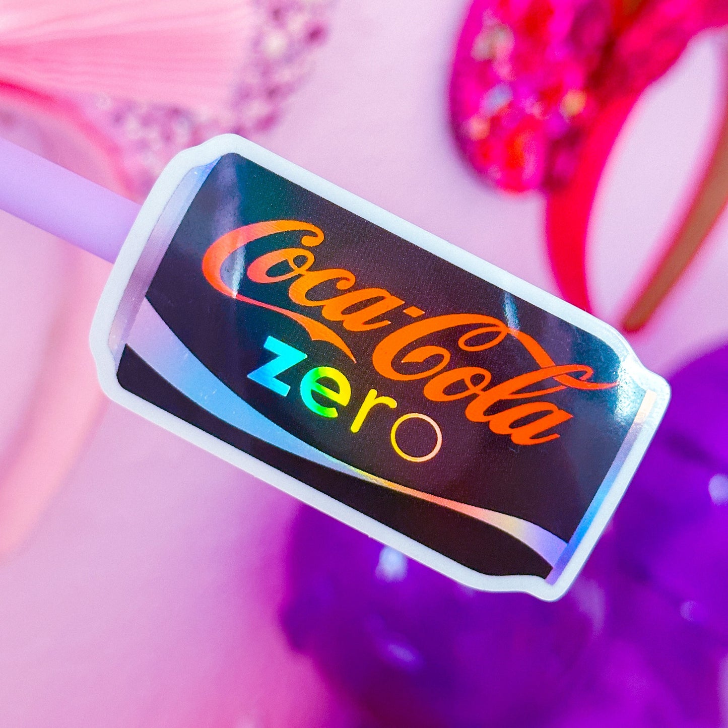 Glitter Waterproof Sticker - SODA (Black)