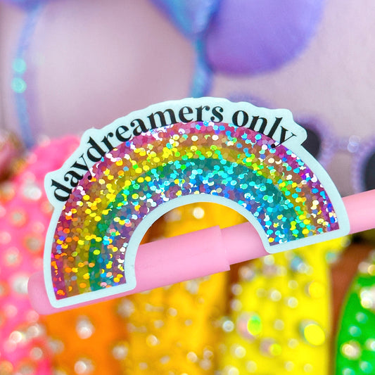 Waterproof Sticker - Daydreamers Only Rainbow