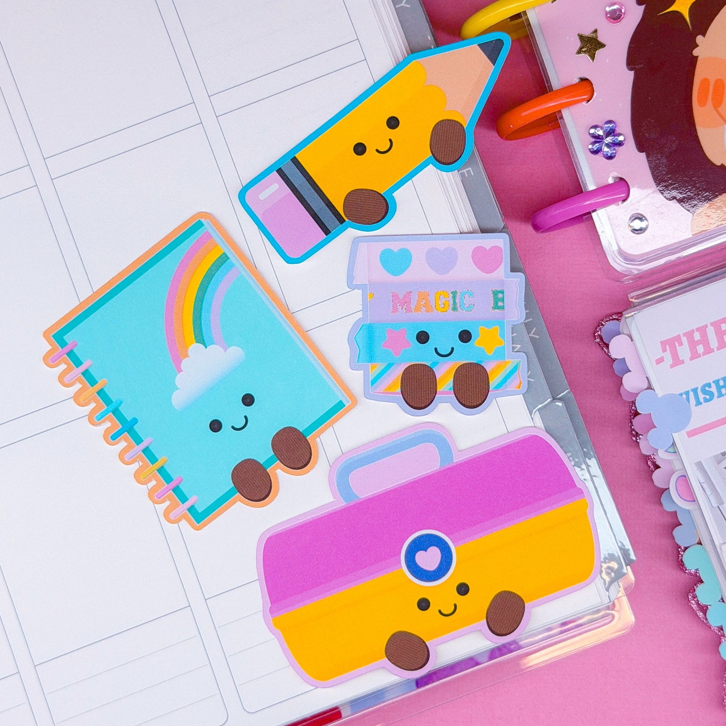 Journaling Paper Sticker - Jelly Friends (PLANNER)
