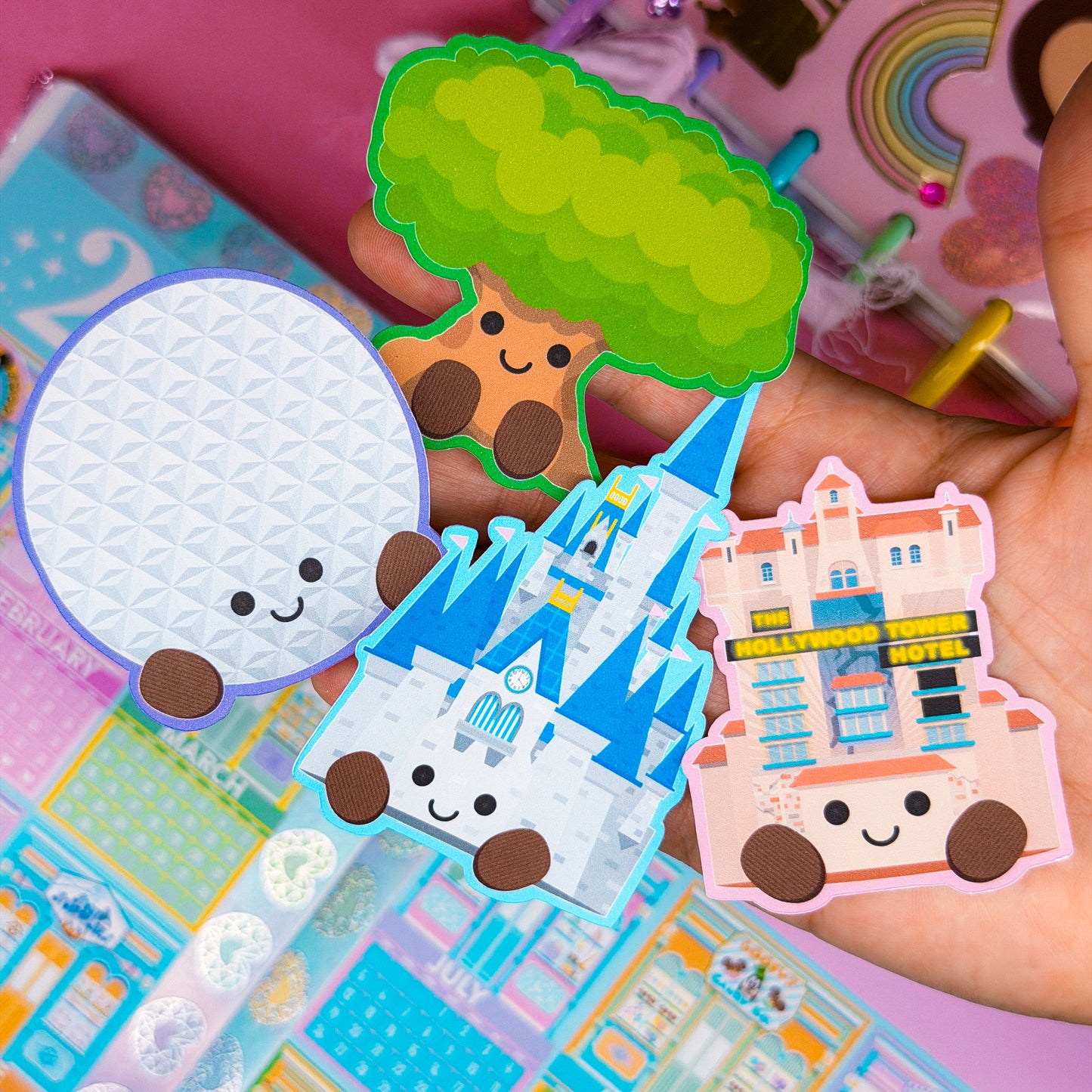 Journaling Paper Sticker - Jelly Friends (WDW)